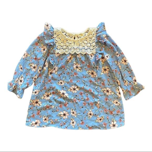 Blue Flower Top - Picture 1 of 4